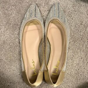 Lulu's Metallic Gold and Silver Flats